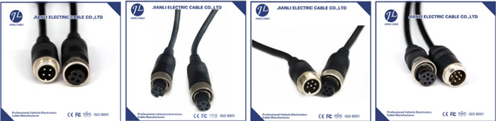 Automotive Rear View Camera Cable , 5 Meter 4 Pin Mini Din S Video SVHS Cable For TV DVD Lead 5M