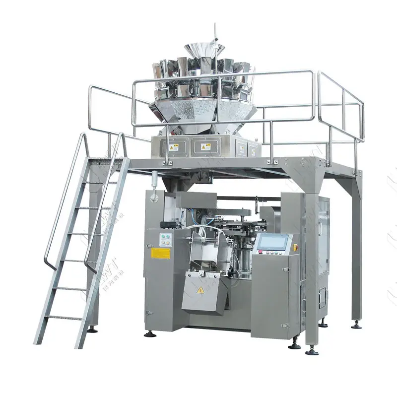 Leadworld Multi-function Weighing Filling Packaging Small Stand Up Bag Sachets Spice Grain Tea Coffee Powder Packing Machine