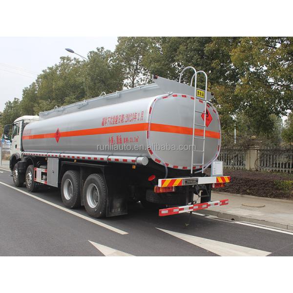 Shacman Delong Chemical Tank Truck Euro 6 80km/H Maximum Speed Fuel Tank Truck