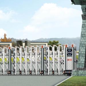 China Aluminum Welded Portable Road Electric Retractable Door Automatic Outdoor Gate wholesale