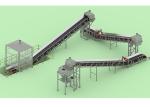 Transport Shredded Garbage Belt Conveyor Equipment 500mm Width