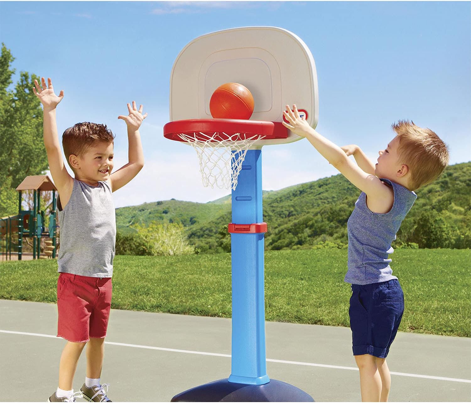 Adjustable Shooting Frame Indoor Basketball Stand for Kids Age Range 0 to 24 Months