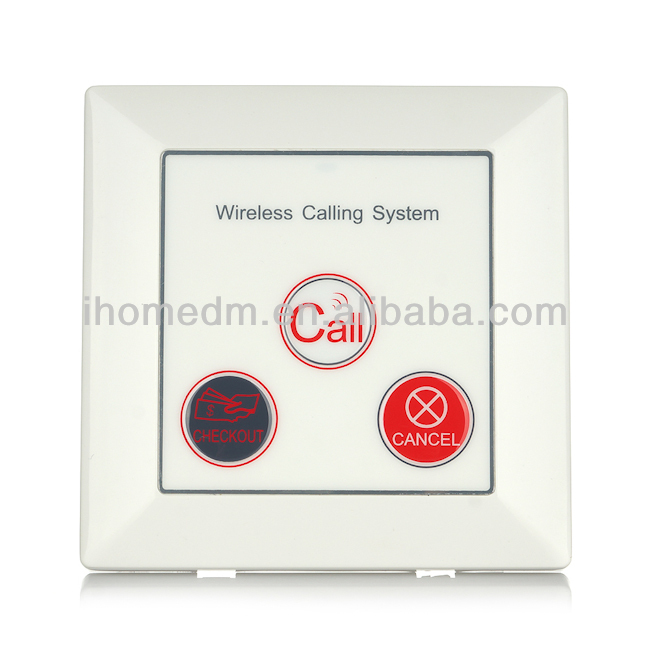 Cheap easy operation hospital clinic patient and nurse call bell wireless pager system with display receiver