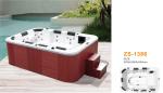 Outside home whirlpool tub massage jets for family use with steps