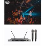 UHF Dual Channels Professional Smartphone Karaoke Speaker With Wireless