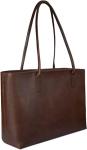 Vintage Briefcase Computer Leather Laptop Tote Bag , 16x21 Work Office Shoulder