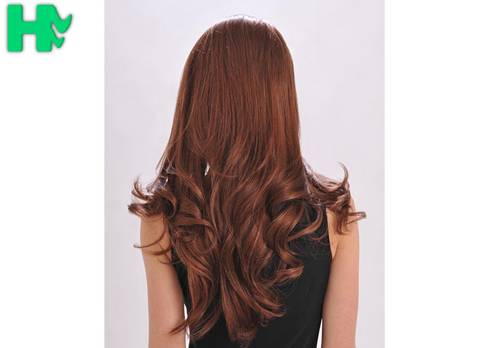 Comfortable Texture Long Synthetic Wigs For Women Brown Wigs No Lace