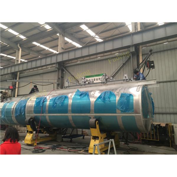 45 cbm FUWA axle petrol fuel tanker semi trailer aluminium alloy sale