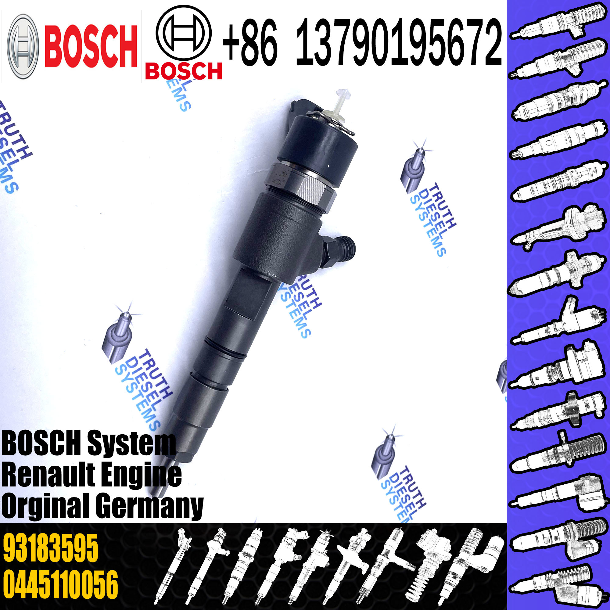 0445110021 BOSCH Diesel Injector 0445110056 Diesel Injection Pump
