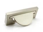 Zinc Square Concealed Drawer Pulls , Pearl Silver Insert Dresser Pulls Hidden