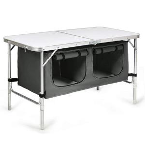 China Convenient Outdoor Garden Patio Party Event Camping Table with Storage Compartment wholesale