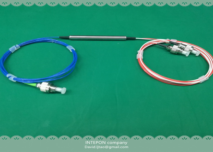 Fiber optic circulator, 1550nm, 3 ports, 0.7dB insertion loss, 50dB isolation.
