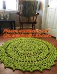 Handmade crochet rug,Acrylic blanket knit carchet,Hand knit blanket