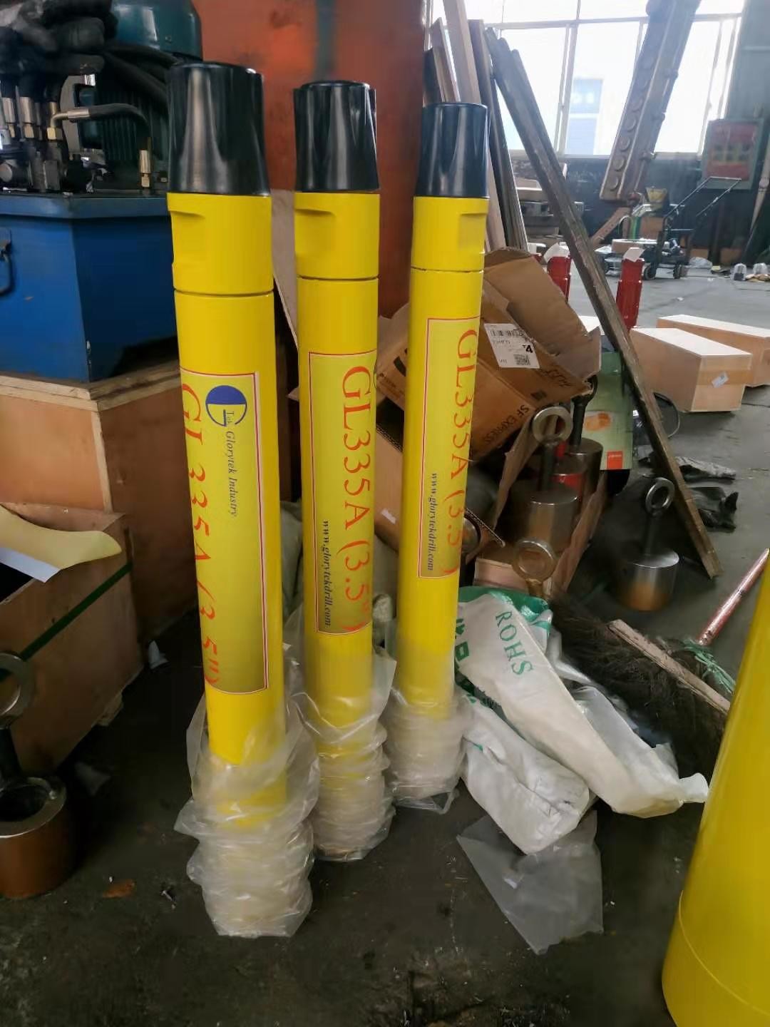 Rock Blasting Water Well Dth Drilling Hammer Gl345a High Air Pressure
