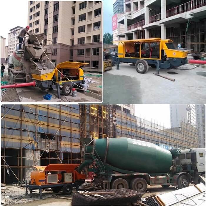concrete trailer pump