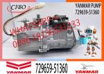 Diesel Engine Parts Fuel Pump 4TNV88 Engine Fuel Injection Pump 729659-51360