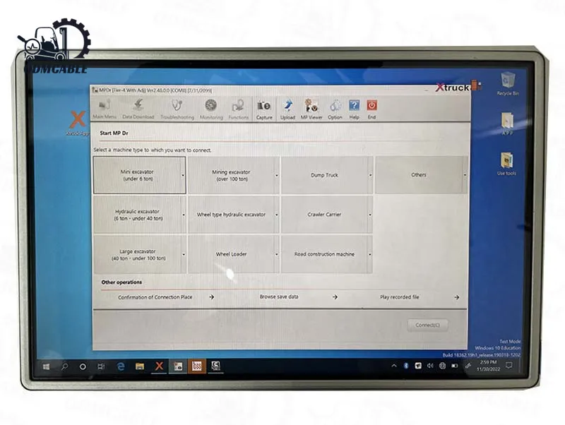 CANBUS Diagnostic Tool OBD2 Scanner Adapter for Heavy-Duty Truck Excavator Structure Diesel Engine