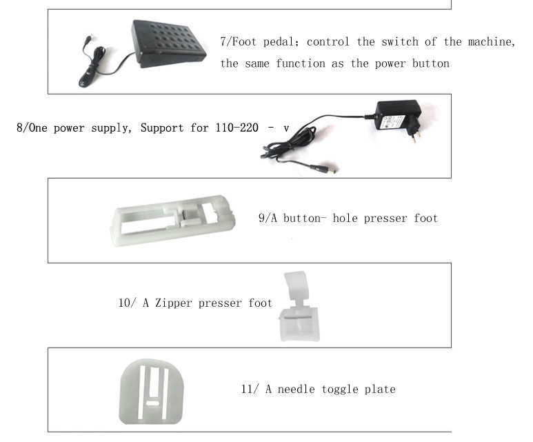 Family Automatic Sewing Thread Winding Machine with 2.5mm Max. Sewing Thickness