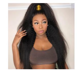 China No Synthetic Kinky Straight Indian Remy Human Hair Extensions For Black Ladies wholesale