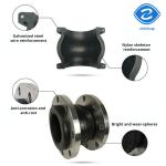 DN15-DN4000 Pn16 Pn10 Carbon Steel Flange Rubber Compensator Epoxy Rubber