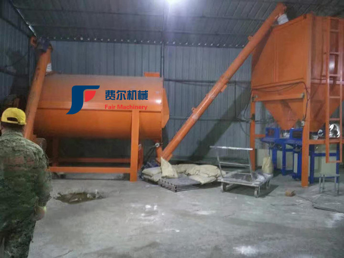 Saving Labor Feed Mixer / Dry Mixing Grout Equipment / Wall Putty Making Machine