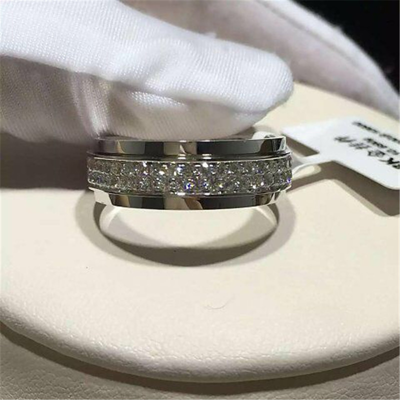 Luxury jewe factoryt ring white gold diamond ring 18k white yellow gold diamond