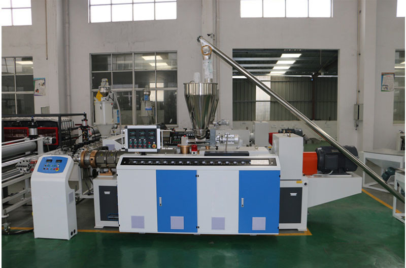 220V PVC Plastic Tile Extrusion Line WPC Manual Roof Tile Making Machine Glazed Extrusion