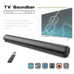China 4 Speakers FM Radio Soundbar For TV PC Phone Tablet Laptop MP3 MP4 DVD Player wholesale