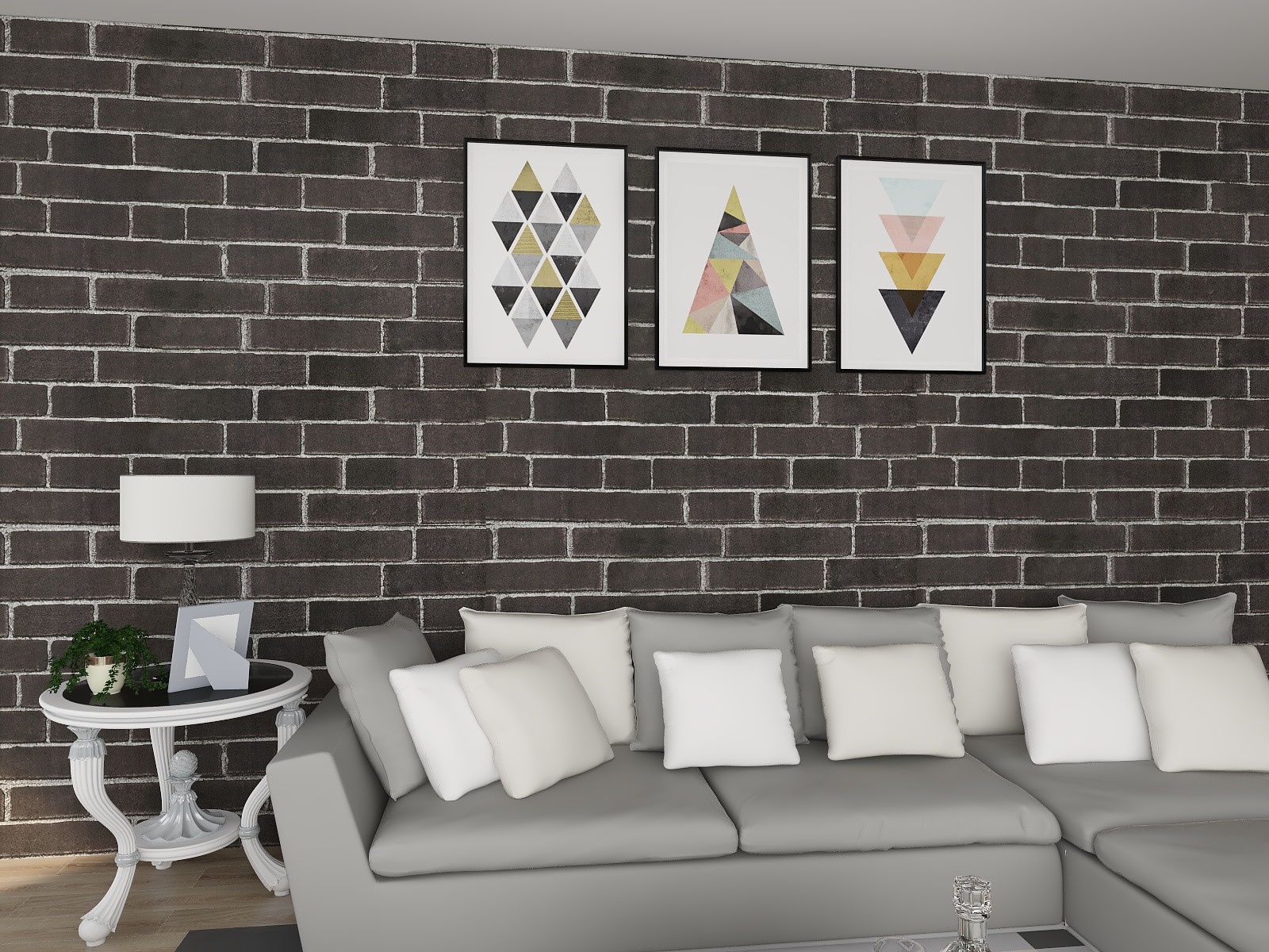 3D Slate Stone Brick Effect Wallpaper PVC 3D Brick Wallpaper For Walls