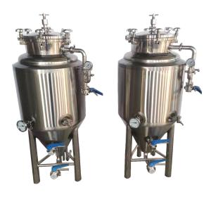 China 100L Stainless Steel 304 Mini Beer Fermentation Tank for Beer Fermenting Equipment wholesale