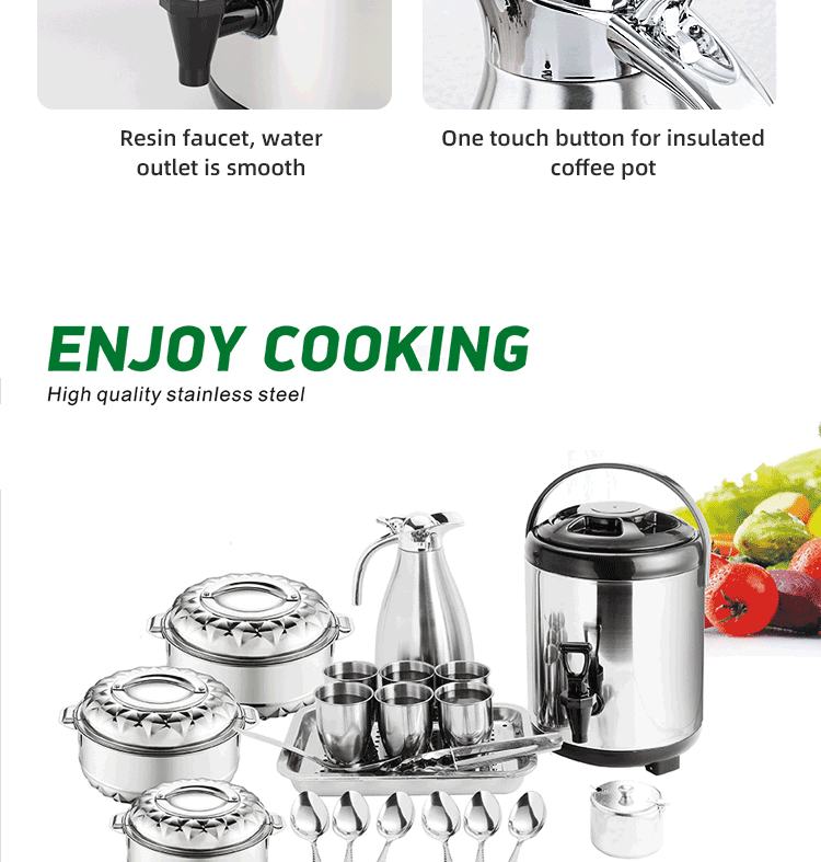 Direct Selling 21 PCS Stainless Steel Cookware Cooking Soup Pot Steel Pot Set Insulation Cookware Sets