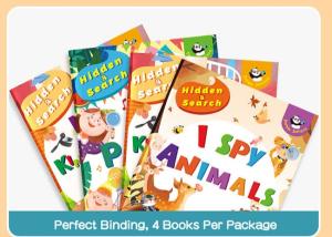 China Spy Animals Garden Party Kindergarten Activity Work Books For Kids Learning wholesale
