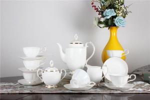 China 8.7oz 260ml Thin Fine Floral Regency Bone China Tea Cups wholesale