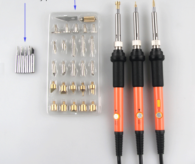 Green 60W Professional Soldering Iron For Automotive Wiring Multi Functional Soldering