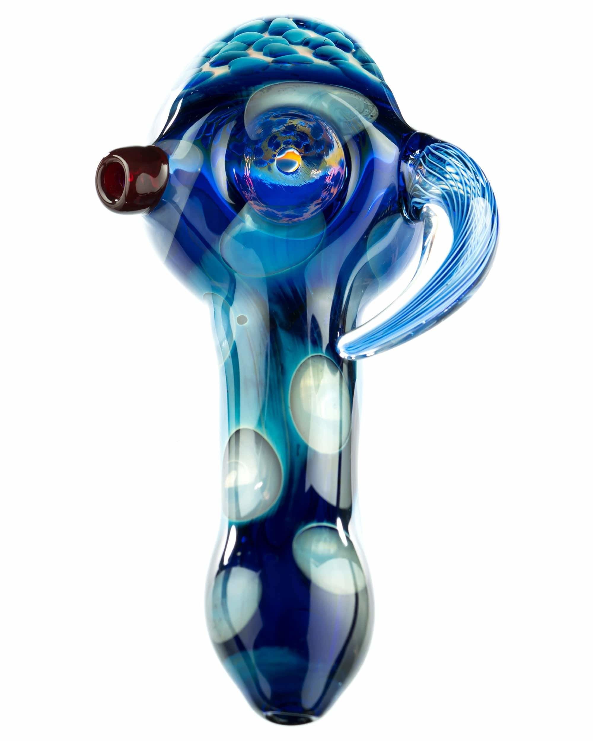 5" Collectible Heavy Solid Glass Hand Pipes Tobacco Smoking