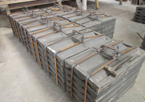 Cr-Mo Steel Boltless Mill Lining System , No Leakage Of Powder Or Slurry DF083 Hardness More than HRC48
