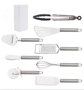 China Multipurpose Stainless Kitchen Utensil Set Nonmelting Rustless 8 Piece wholesale