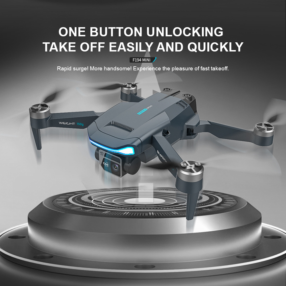 Foldable Mini Drone F194 with GPS and Dual Camera Aerial Photography Remote Control Aircraft