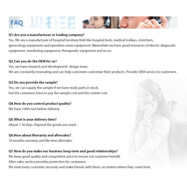 Mn-JCC001 Economic Hospital Exam Couch Bed Stainless Steel Foldable Patient Medical Examination Couch