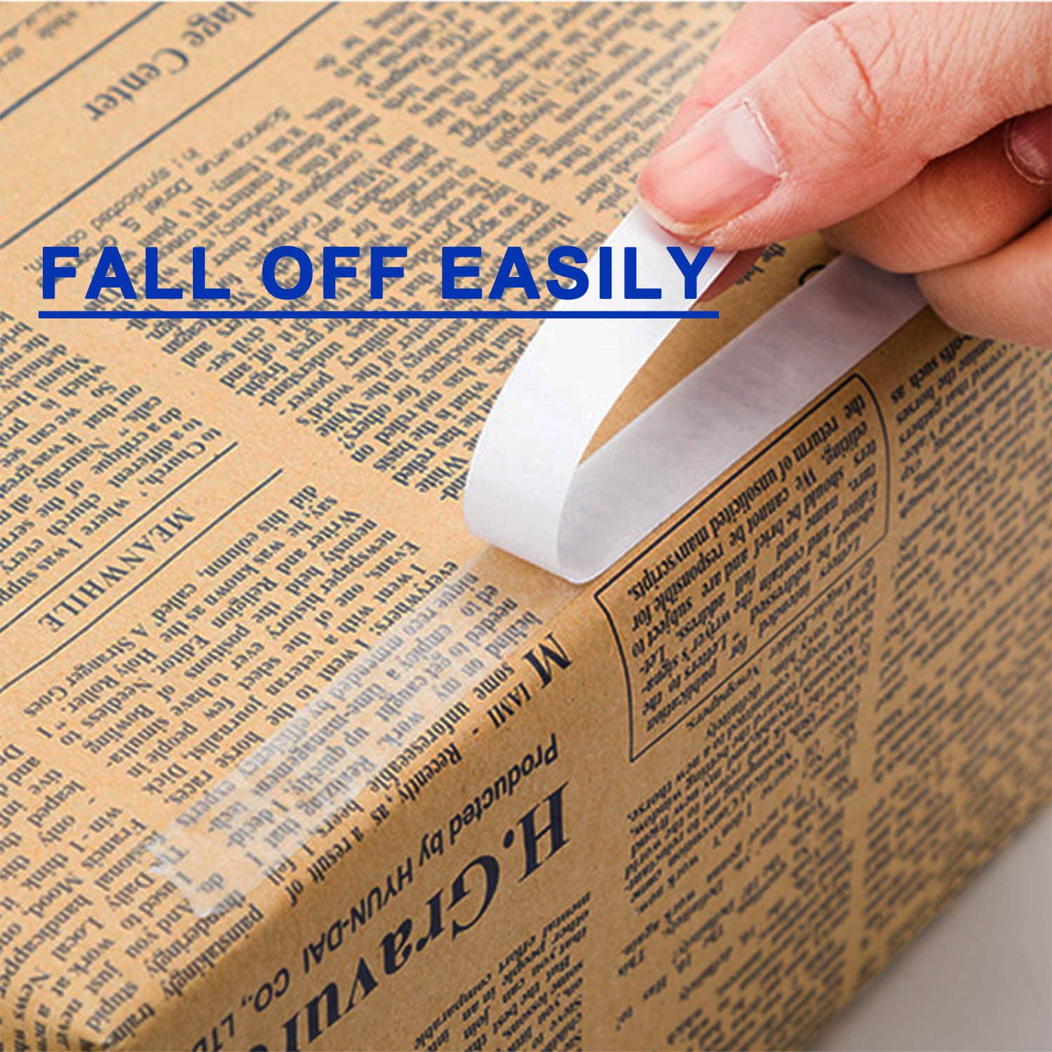 Custom Crafting Self Adhesive Double Sided Tissue Paper Tape High Stick Double Sided