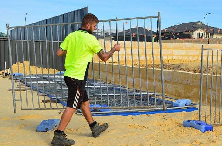 Pool Fence Foot, Galvanized Temporary Pool Fencing Panels