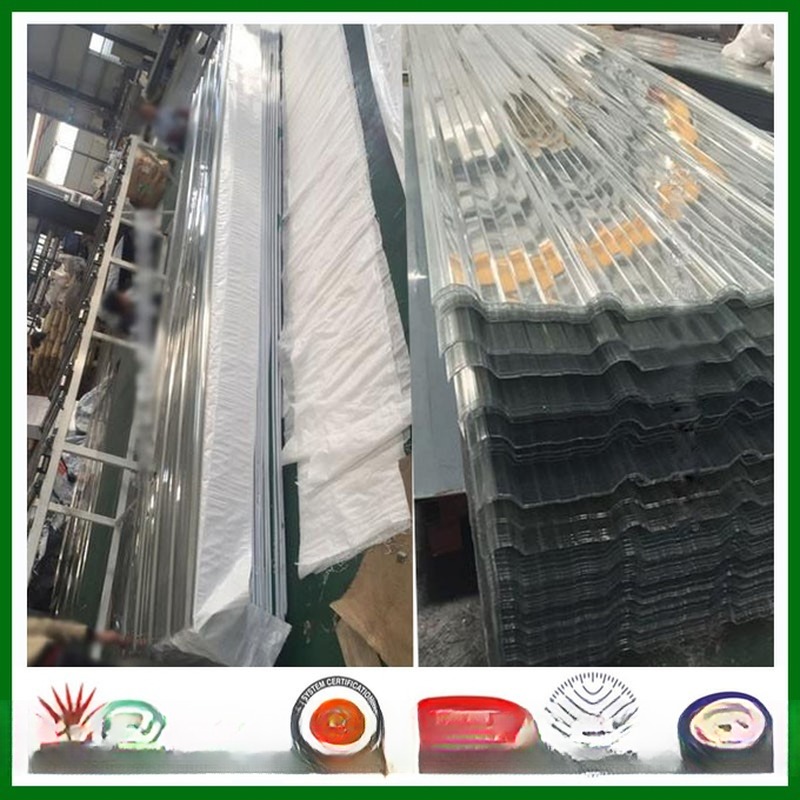 Polycarbonate Corrugated Plastic Skylight Sheet with Customized Length 0.8mm-2.8mm