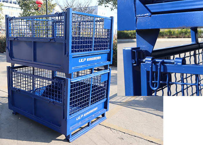 Woven Wire Mesh Pallet Cage 50x50 1.5T Four Sided
