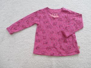 China Pink Girl Long Sleeve Shirt Front Placket With Buttons wholesale