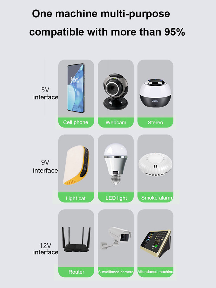 Mini UPS Output 12v 2a Portable Mini UPS Internet 5200mah Power Supply  for wifi router
