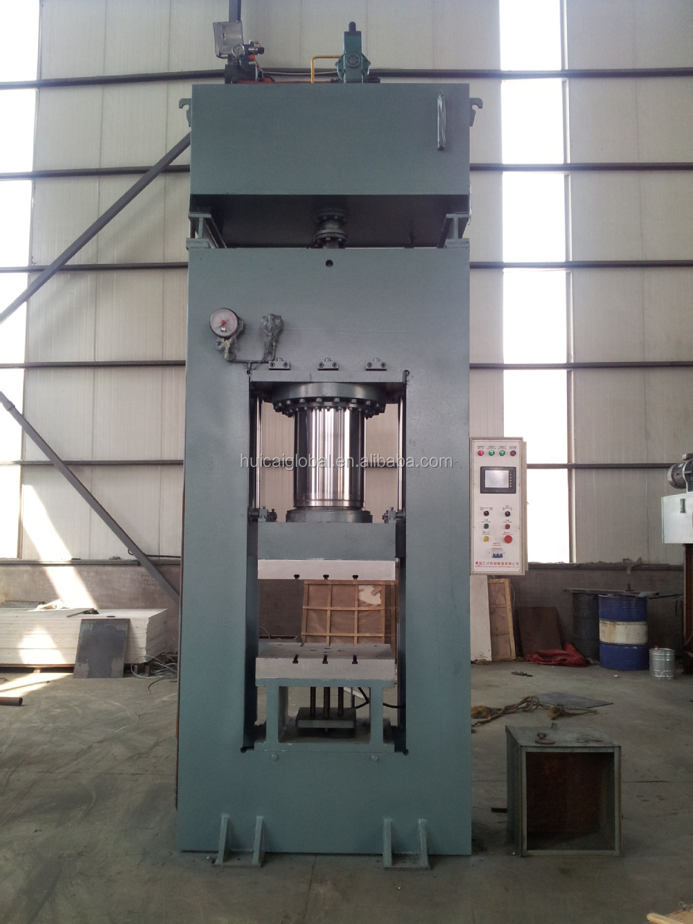 11 kW Power Tire Forming Vulcanizer Equipment Jaw Type Rubber Hydraulic Press Machine