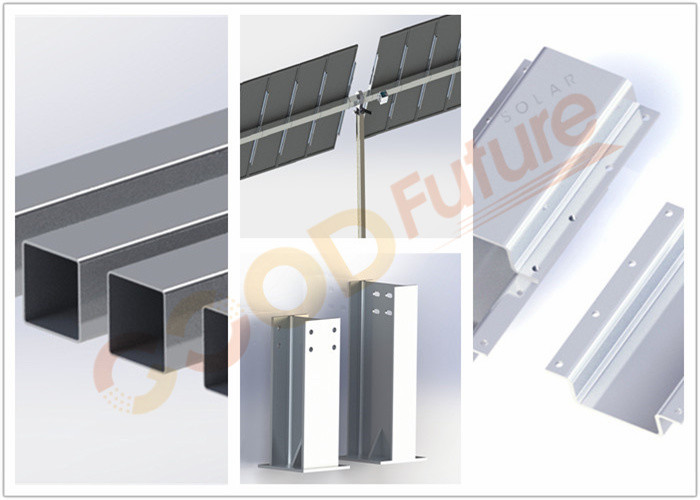 Pre Galvanized Steel Smart Solar Tracker 0.5kWh One Axis Solar Tracking System