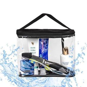 China Large Double Zippers Clear Cosmetic Organizer Pouch for Carrying Makeup wholesale