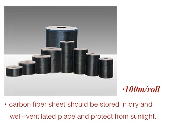 Strength Black Carbon Fiber Fabric for Construction Reinforcement CE Approved 3900Mpa