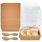 Convenient Takeaway Bento Box for Fast Food Restaurants Made of Food Grade Kraft